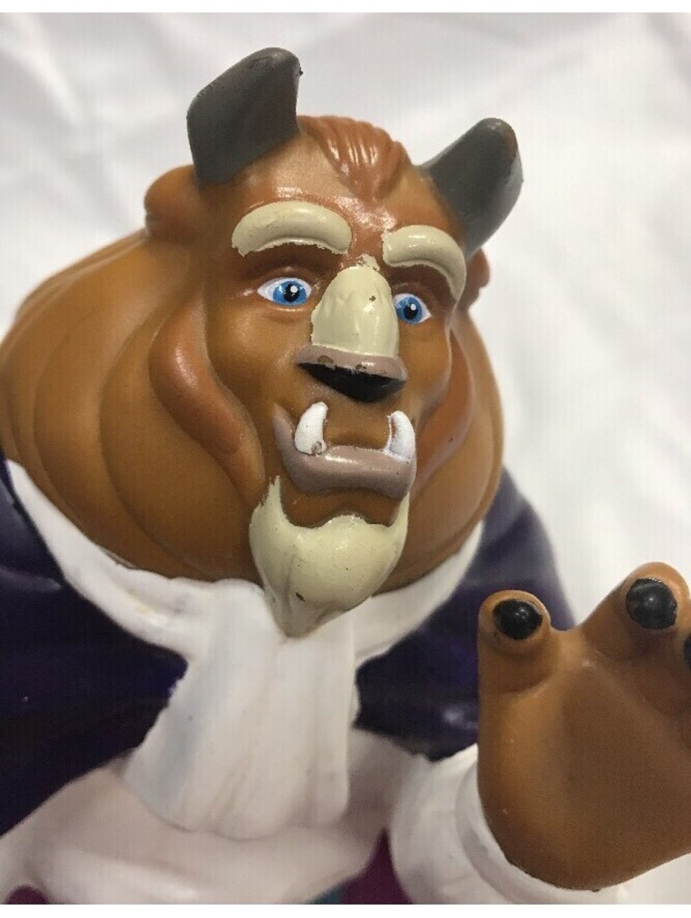 Beauty and the Beast Rubber Hand Puppet Vintage Disney 1992 7" Pizza Hut Toy